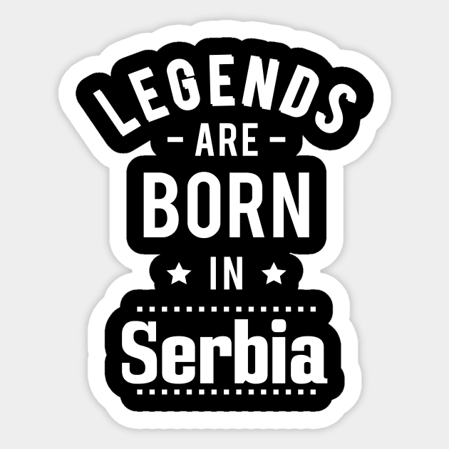 Legends Are Born In Serbia Sticker by ProjectX23Red